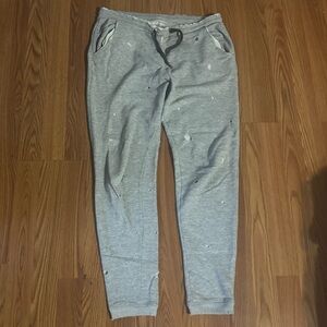 Zoe Karssen Distressed Gray Jogger Pants Designer Quiet Luxury‎ Sporty Size S